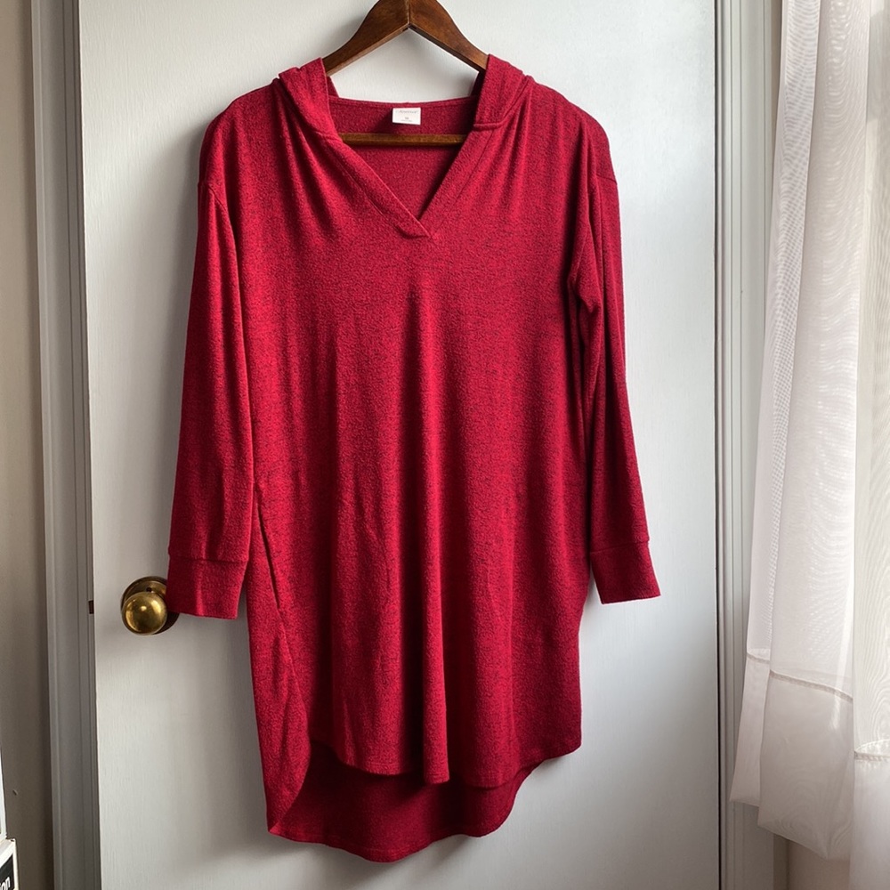 Soma Long Line Hooded Lounge Hoodie with Pockets!! Soft Cozy Warm oversized Medi
